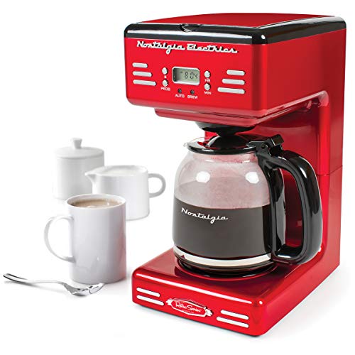 Nostalgia RCOF120 Retro 12-Cup Programmable Coffee Maker