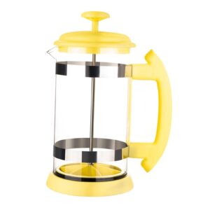 Fenteer Coffee Maker Resistant Borosilicate Glass office and home, Yellow