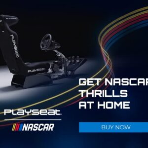 Playseat Evolution Pro Sim Racing Cockpit | Comfortable Racing Simulator Cockpit | Compatible with all Steering Wheels & Pedals on the Market | Supports PC & Console |Nascar edition