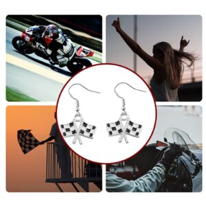 Race Charm Earring Race Day Gift Car Racing Gift Drag Racing Gift Race Earrings (Race Charm Earring)