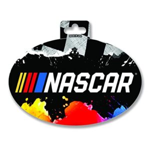 Rico Industries NASCAR Colored Oval Sticker, 3.5" x 5"