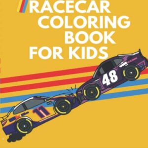 Racecar Coloring Book for kids.