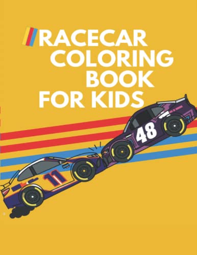 Racecar Coloring Book for kids.