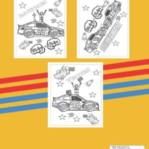 Racecar Coloring Book for kids.