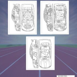 Racecar Coloring Book for Adults: Racing Cars Trucks Coloring pages for Adults,Boys and Car Lovers.