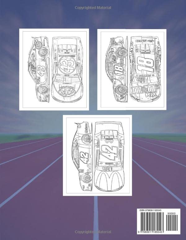 Racecar Coloring Book for Adults: Racing Cars Trucks Coloring pages for Adults,Boys and Car Lovers.