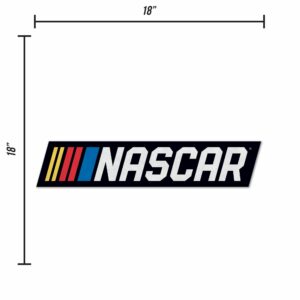 Rico Industries NASCAR Nascar Shape Cut Pennant - Home and Living Room Décor - Soft Felt EZ to Hang 18x0.10x18