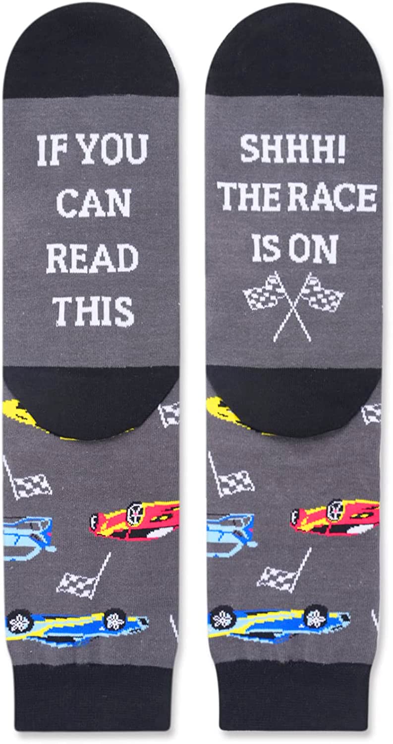 Zmart Car Guy Gifts, Funny Gifts For Car Lovers, Racing Car Gifts For Men, Drag Racing Gifts For Men, Cool Vintage Race Car Socks