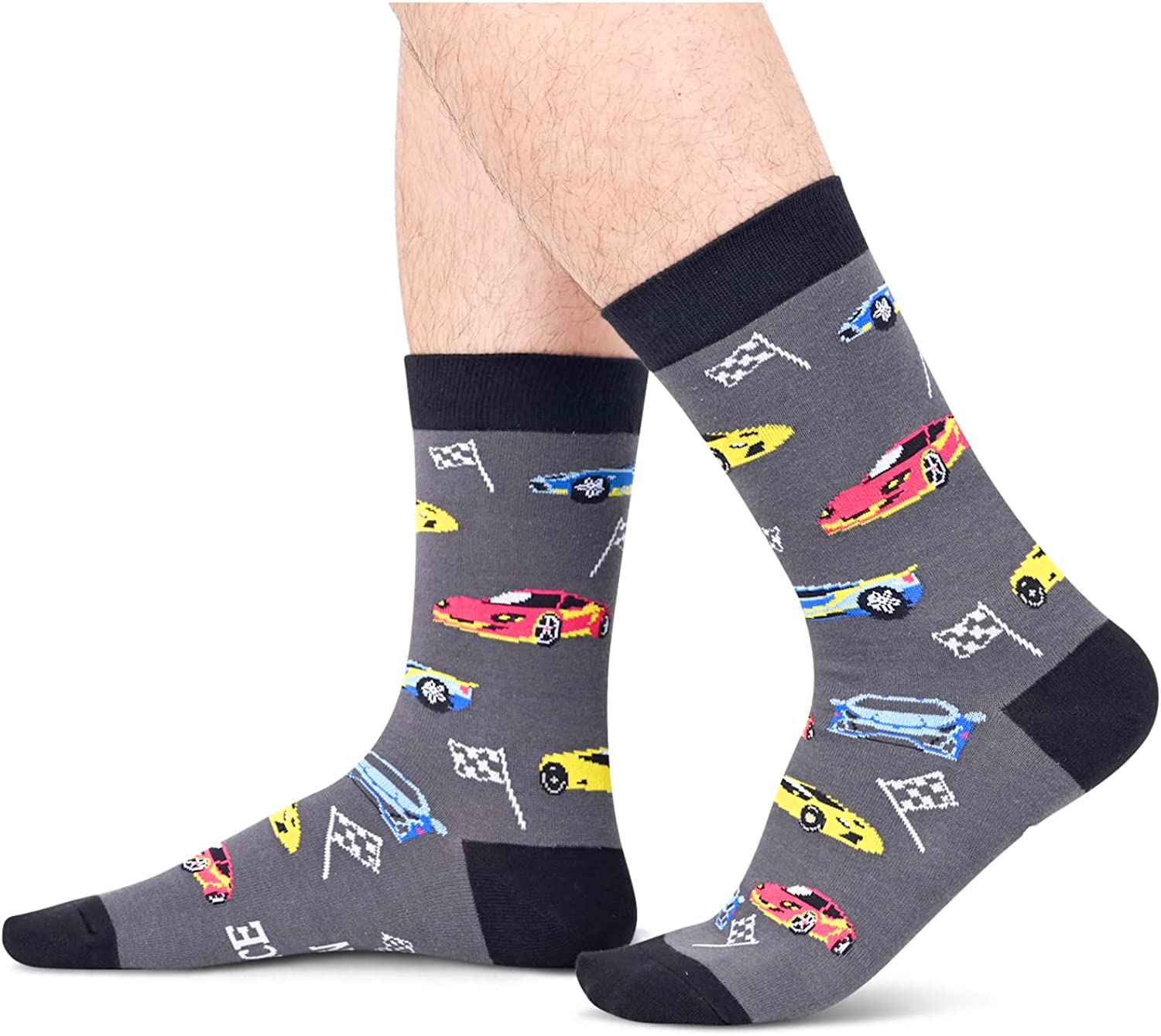 Zmart Car Guy Gifts, Funny Gifts For Car Lovers, Racing Car Gifts For Men, Drag Racing Gifts For Men, Cool Vintage Race Car Socks