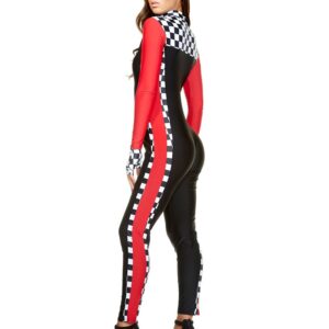 Forplay Women's Sexy Racer Costume - Race Car Driver Costume with Sunglasses, Large/X-Large, Black