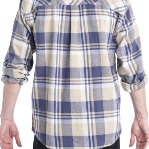 Legendary Whitetails Men's Buck Camp Flannel Shirt - Plaid, Corduroy-Cuffed, Fall/Winter Clothing, Large