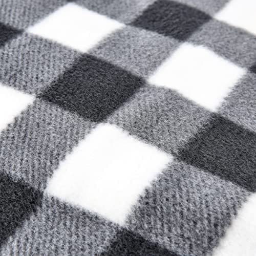 Heated Car Blanket - 12-Volt Electric Blanket for Car, Truck, SUV, or RV - Portable Heated Throw - Camping Essentials by Stalwart (Black Plaid)