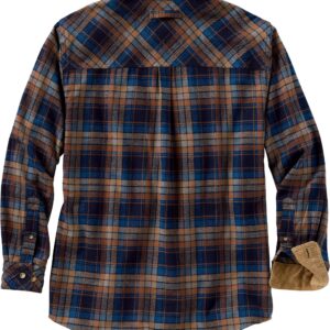 Legendary Whitetails Men's Long Sleeve Plaid Flannel Shirt with Corduroy Cuffs, X-Large