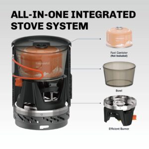 Fire-Maple "Fixed Star 1" Backpacking and Camping Stove System | Outdoor Propane Cooking Gear | Portable Pot/Jet Burner Set | Ideal for Hiking, Trekking, Fishing, Hunting Trips and Emergency Use