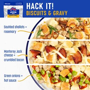 Mountain House Biscuits & Gravy | Freeze Dried Backpacking & Camping Food |2 Servings