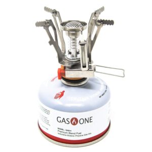 GasOne Camping Stove Fuel Blend Isobutane Efficient and High Output