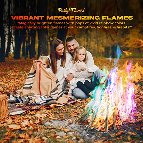 Fire Color Changing Packets Fire Pit (4 Pack) - Perfect for Any Campfire, Bonfire, Fire Pits & Outdoor Fireplaces - Perfect Magic Fire Cosmic Mystical Fire Campfire Accessories - Camping Games