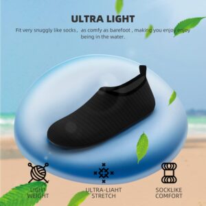 Water Shoes for Women Men Quick-Dry Aqua Socks Travel Accessories Beach Gear Swim Item Camping Must Haves Pool Gear Summer Adult Youth Size 10-11 Women/9-10 Men