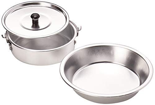 Coleman 5-Piece Outdoor Cooking Set, Includes Frying Pan, Pot with Lid, Plate, & Cup, Outdoor Aluminum Mess Kit for Camping, Tailgating, RVs, & Outdoor Cooking