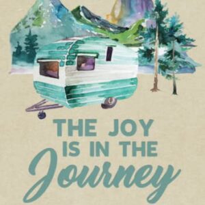 Camping Journal & RV Travel Logbook, Blue Vintage Camper Journey (Caravanning Campsite Log Books)