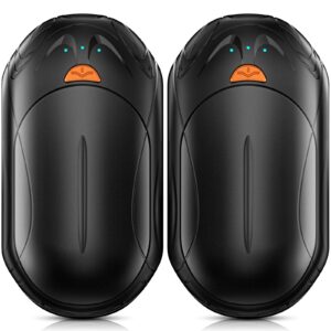 ai rechargeable hand warmers - 2 pack, 20hrs heating electric pocket warmer, portable size for christmas, camping, hunting