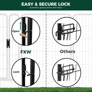 FXW Rollick Dog Playpen for Yard, RV Camping│Patented, 40 inch 16 Panels