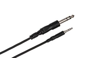 hosa cms-103 3.5 mm trs to 1/4" trs stereo interconnect cable, 3 feet