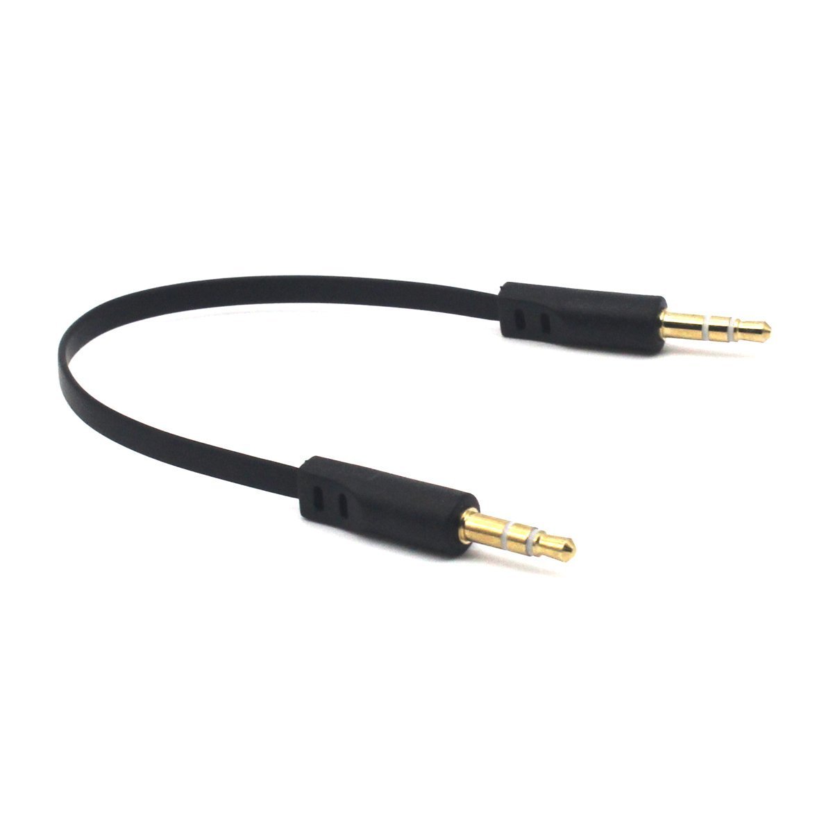Kework 3.5mm Audio Cable, 2-Pack 15cm 1/8" 3.5mm TRS Male to TRS Male Stereo Jack Audio Cable AUX Cord for Headphone, Car Stereo, Home Stereo and More (Straight Plug)