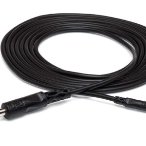 Hosa CMM-500Y-MIX 3.5 mm TS with 3.5 mm TSF Pigtail to 3.5 mm TS Hopscotch Patch Cables, Various Lengths (5 Pieces) & CMP-305 3.5 mm TS to 1/4" TS Mono Interconnect Cable, 5 feet