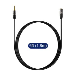 J&D 3.5mm AUX Audio Extension Cable, Copper Shell 3.5mm 1/8 inch Stereo Jack Male to Female Auxiliary Stereo Audio Cable 3.5mm TRS Male to TRS 3.5mm Female Stereo Audio Adapter Cable, 6 Feet