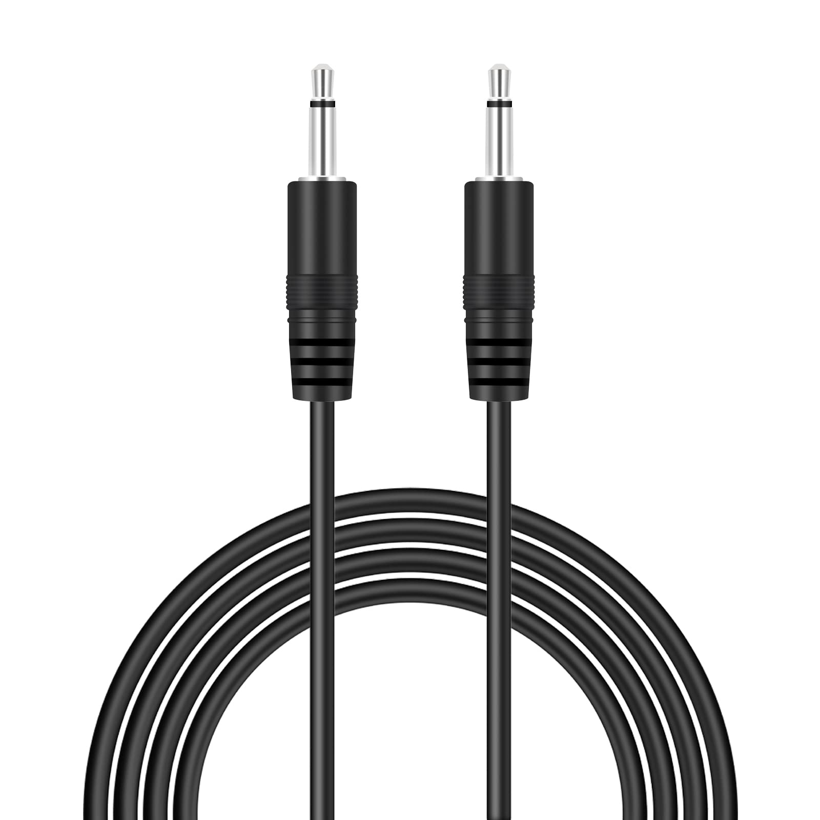 Bolvek 6ft 3.5mm 1/8" Male TS Mono Plug to 3.5mm Male Mono Jack Audio Cable