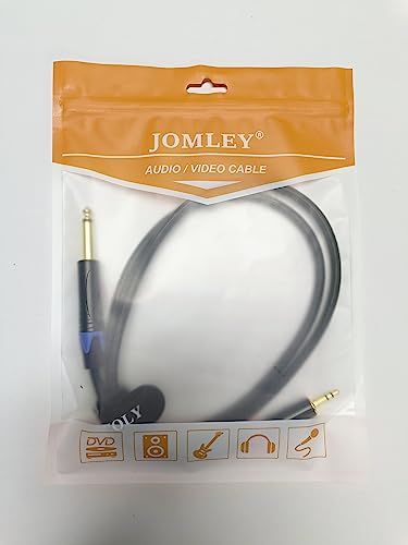 JOMLEY 1/8 inch to 1/4 inch Stereo Cable, 6.35mm (1/4 inch) TS to 3.5mm (1/8 inch) TRS Stereo Cable, 3.5mm TRS Stereo to 1/4 inch TS Mono Interconnect Adapter Cable - 3.3 ft