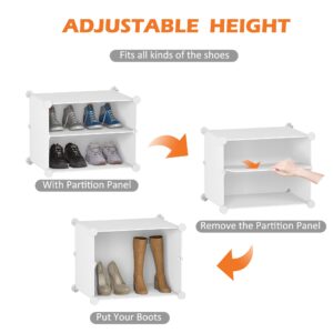 HOMIDEC Shoe Storage, 6-Tier Shoe Rack Organizer for Closet 24 Pair Shoes Shelf Cabinet for Entryway, Bedroom and Hallway