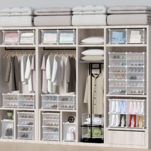 HOMIDEC Shoe Storage, 6-Tier Shoe Rack Organizer for Closet 24 Pair Shoes Shelf Cabinet for Entryway, Bedroom and Hallway