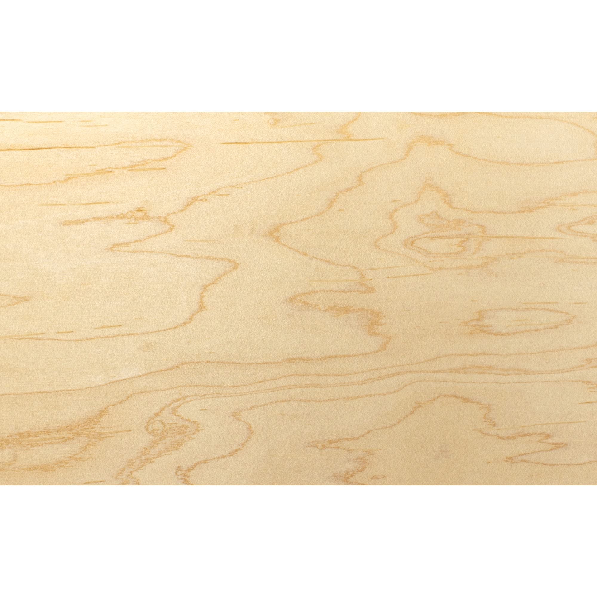 Maple | 3.9mm 1/8th inch, 12”x19” Premium Finished Two Sided with MDF Core, Glowforge Ready | Walnut, Cherry, Maple, Red Oak, White Oak, Alder, Pine, Cedar, Sapele, Mahogany, Hickory, Bamboo