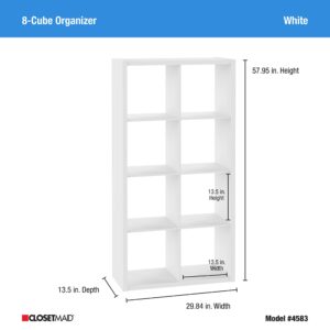 ClosetMaid 8 Cube Storage Shelving Unit, White