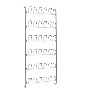 neu home organize it all over-the-door 18 pair hanging wire shoe rack