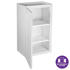 Design House 561704 Brookings Unassembled Shaker Tall Wall Kitchen Cabinet, 18x30x12, White