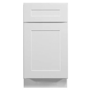 Design House Brookings Unassembled Shaker Base Kitchen Cabinet 18x34.5x24, White, 18