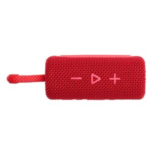 JBL Go 3: Portable Speaker with Bluetooth, Built-in Battery, Waterproof and Dustproof Feature - Red (JBLGO3REDAM)