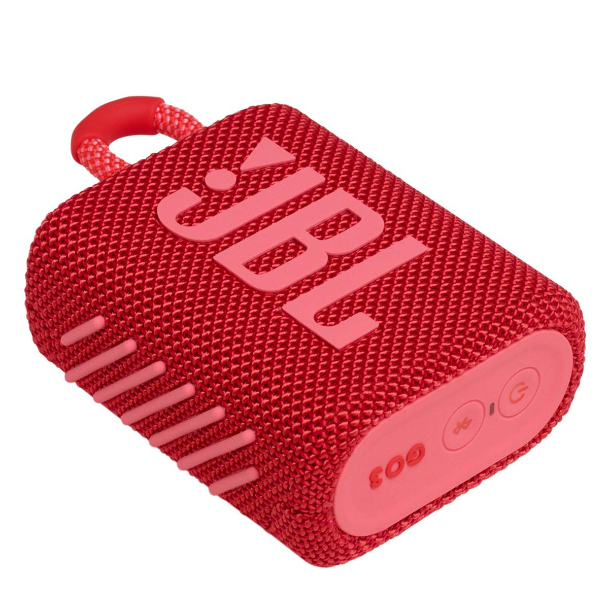 JBL Go 3: Portable Speaker with Bluetooth, Built-in Battery, Waterproof and Dustproof Feature - Red (JBLGO3REDAM)