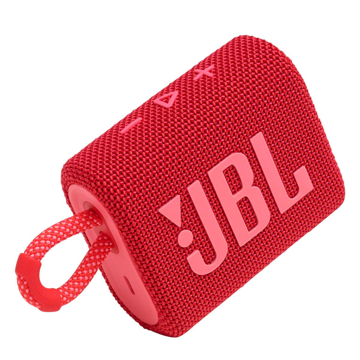 JBL Go 3: Portable Speaker with Bluetooth, Built-in Battery, Waterproof and Dustproof Feature - Red (JBLGO3REDAM)