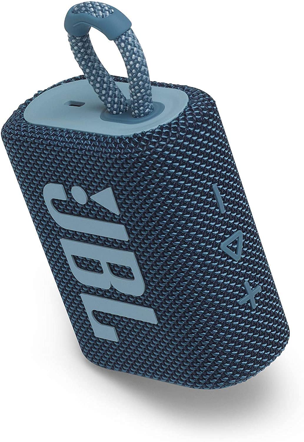 JBL GO 3 Waterproof Wireless Portable Bluetooth Speaker - Blue (Renewed)