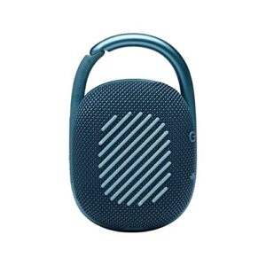 JBL Clip 4 Waterproof Portable Bluetooth Speaker Bundle with Megen Protective Hardshell Case (Blue)