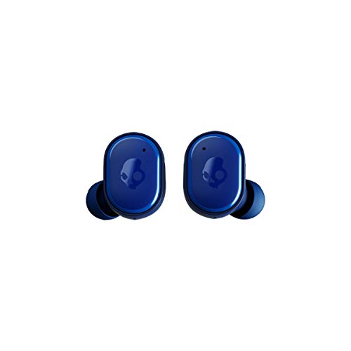 Skullcandy Grind In-Ear Wireless Earbuds, 40 Hr Battery, Skull-iQ, Alexa Enabled, Microphone, Works with iPhone Android and Bluetooth Devices - Dark Blue/Green