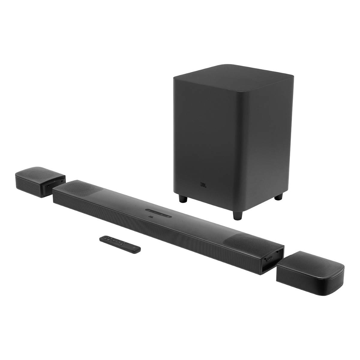 JBL Bar 9.1 Channel 3D Surround Sound Soundbar with Wireless Detachable Rear Speakers - 5.1.4-Channel, Bluetooth, AirPlay 2, & Chromecast, 820W, USB, HDMI, Bar 9.1, Black