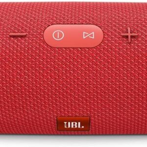 JBL Charge 3 Waterproof Portable Bluetooth Speaker, includes Microfiber Cleaning Cloth - Red