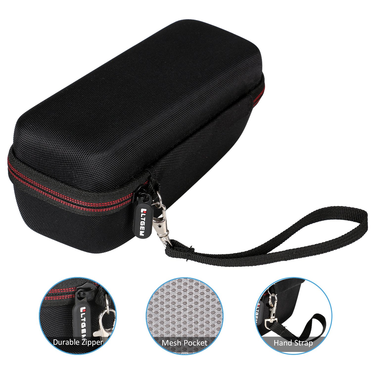 LTGEM Hard Carrying Case for JBL Flip 4/3 Portable Bluetooth Speaker, with Mesh Pocket Fits USB Cable and Accessories, for Travel, Storage and More