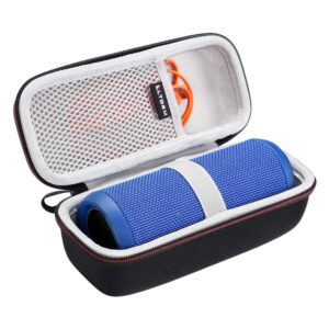 LTGEM Hard Carrying Case for JBL Flip 4/3 Portable Bluetooth Speaker, with Mesh Pocket Fits USB Cable and Accessories, for Travel, Storage and More