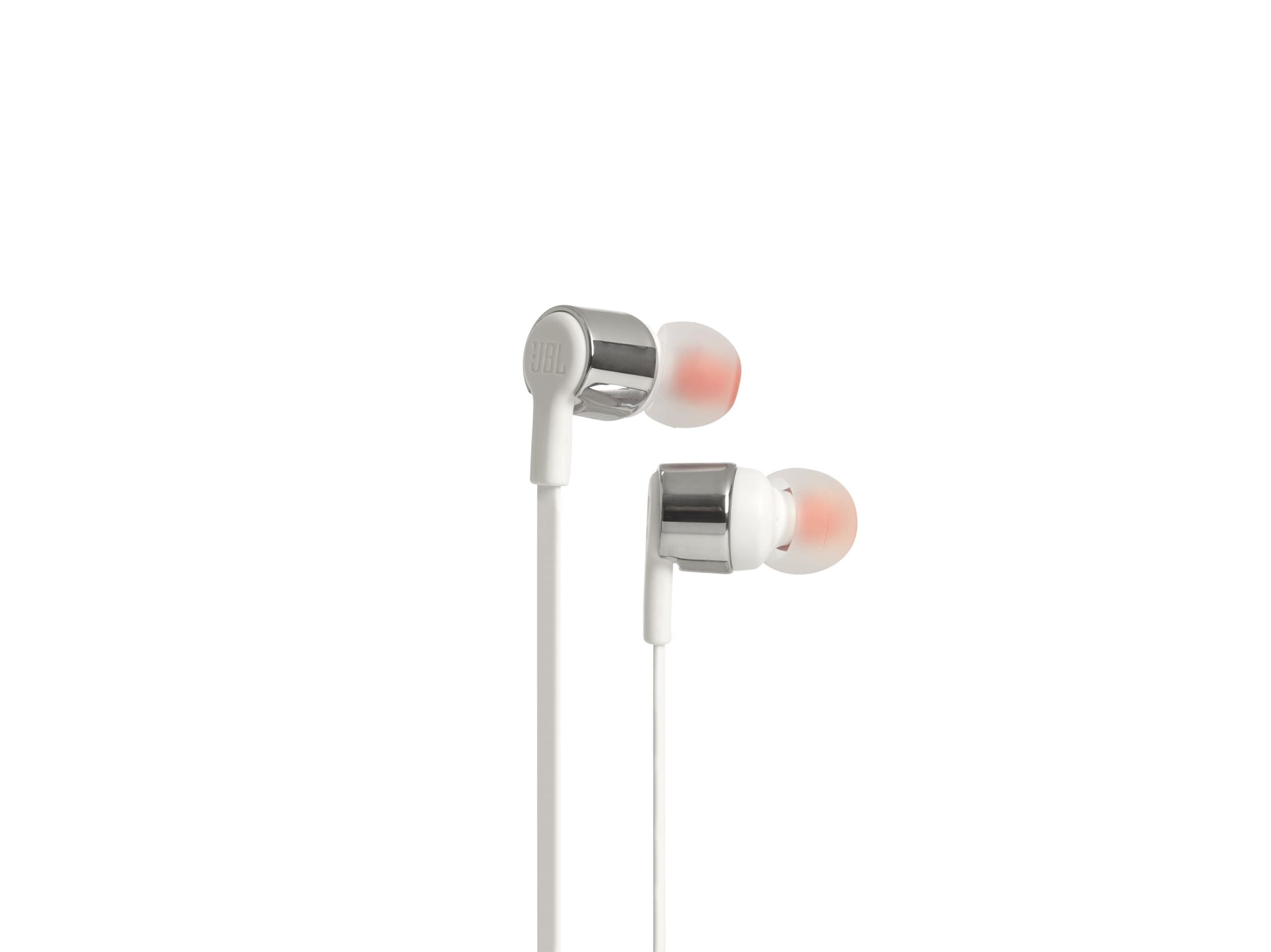 JBL T210 Pure Bass in-Ear Headphones with Microphone - White